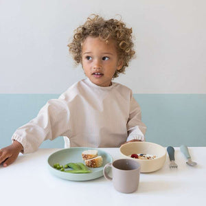 Cam Cam Copenhagen Hagesmäk m. Ärmar - Classic Stripes Camel 