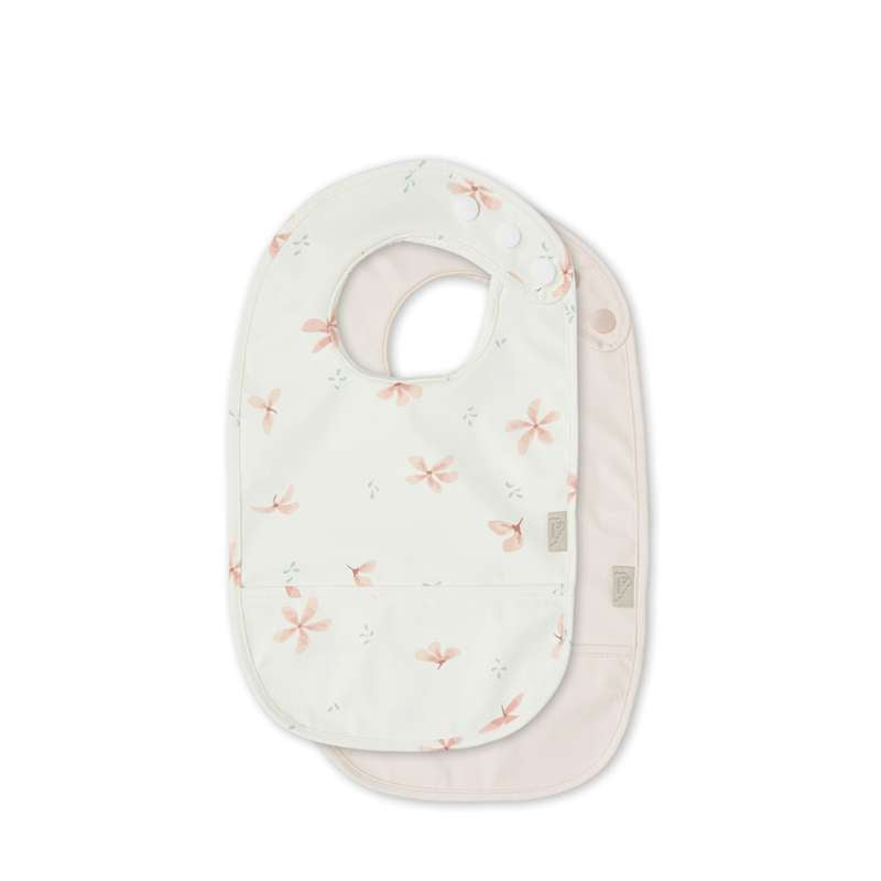 Cam Cam Copenhagen Fickfilt med ficka - 2-pack - Vindblomma Creme/Blossom Pink 
