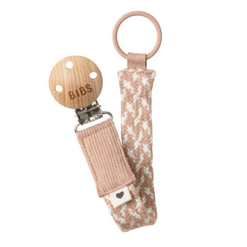 BIBS Accessoarer - Paci Braid Sutteband - Blush/Ivory 