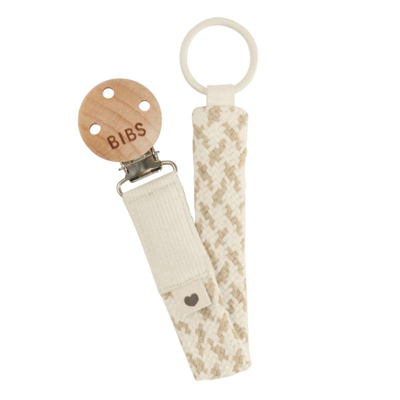 BIBS Tillbehör - Paci Braid Sutterrem - Elfenben/Vanilj 