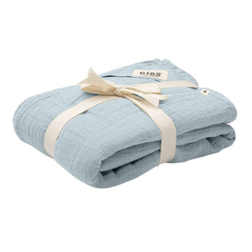 BIBS Sova - Muslin Babysäng - 120x120 cm. - Baby Blue 