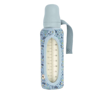 BIBS Flaska - Sleeve till Sutteflaska - Stor - 225 ml. - Kamomilläng/Babyblå 