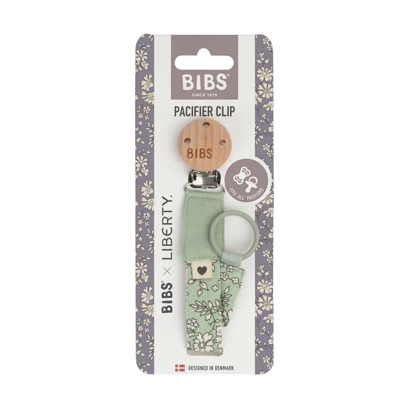 BIBS Tillbehör - Napparklämma Suttesnor - Liberty - Capel/Sage 