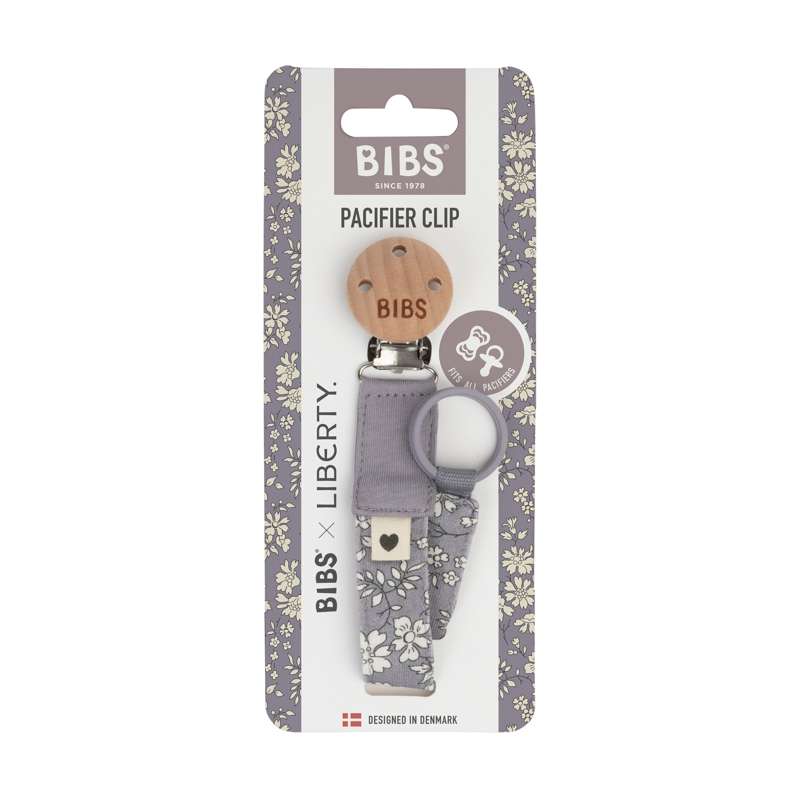BIBS Tillbehör - Nappar Clip Suttesnor - Liberty - Capel/Fossil Grey 