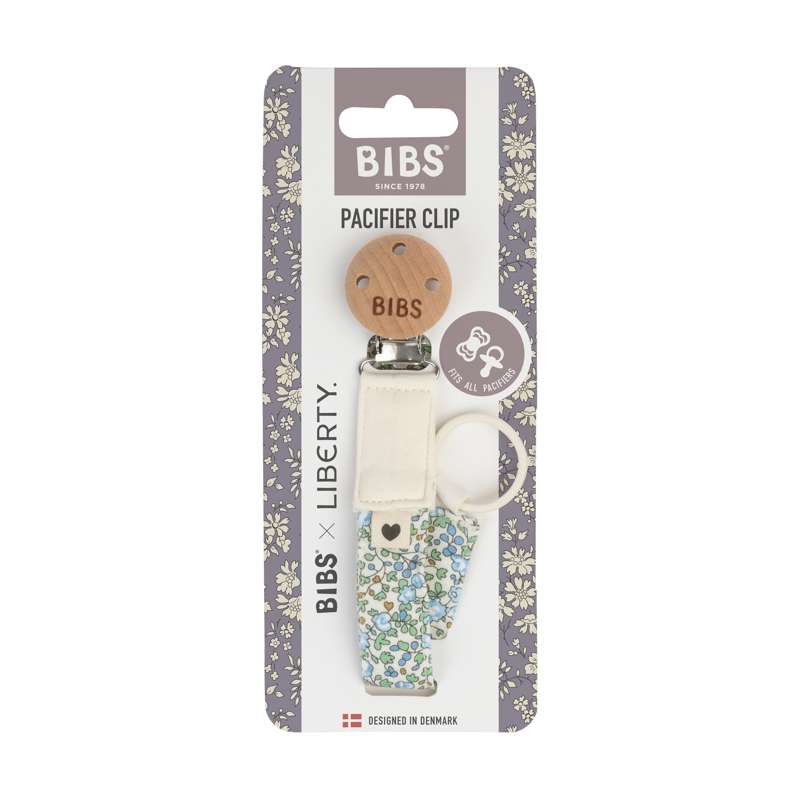 BIBS Tillbehör - Napparklämma Suttesnor - Liberty - Eloise/Ivory 