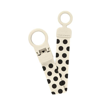 BIBS Tillbehör - Nappsnöre - Loop - Polka Studio - Elfenben/Svart 