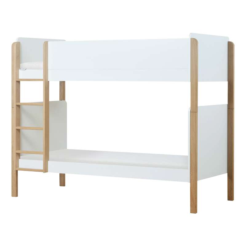 Hoppekids BLEND - 2-i-1 Våningsäng m. ECO Dream Madrass - 90x200 cm - Egeträ 