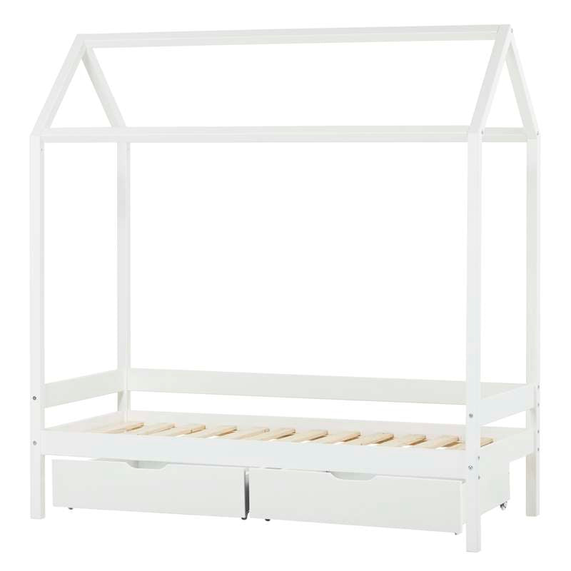 Hoppekids ECO Comfort - Hussäng m. Skuffeset - 70x160 cm. - Vit 