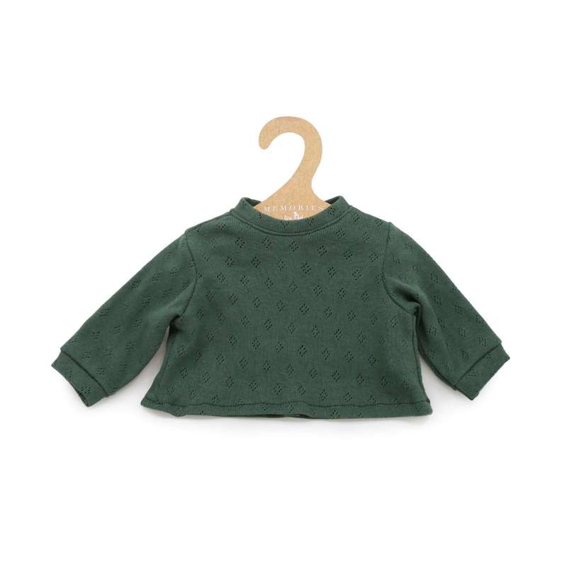 Memories by Así Docka - 43-46 cm. - Långärmad T-shirt - Mörkgrön 