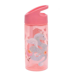 Petit Monkey Drickflaska med sugrörsfunktion - Fairytale Dragon - Peony Pink
