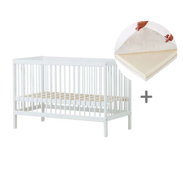 Hoppekids IDA-MARIE Bundle - Spjälsäng m. Linnemadrass