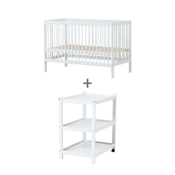 Hoppekids IDA-MARIE Bundle - Spjälsäng och IDA-MARIE Skötbord