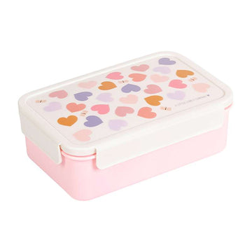 A Little Lovely Company Rumindelad Bento-matlåda - Hearts 