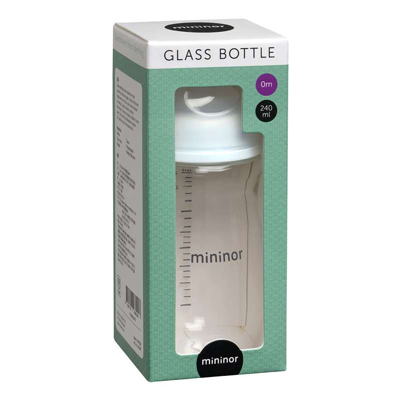 Mininor Sutteflaska - Glas - 240ml - 0m+ 