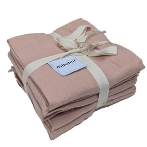 Mininor Ekologiska tygblöjor - Förtvättade - 6 st. - Persika 