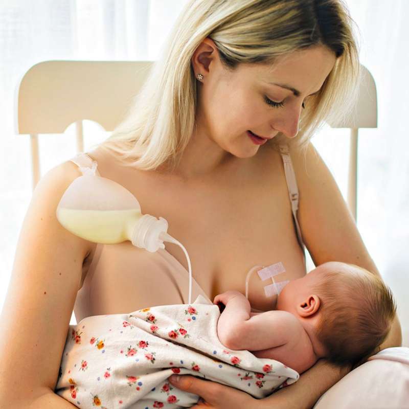 Haakaa SNS System inklusive silikonpåse för mjölk 