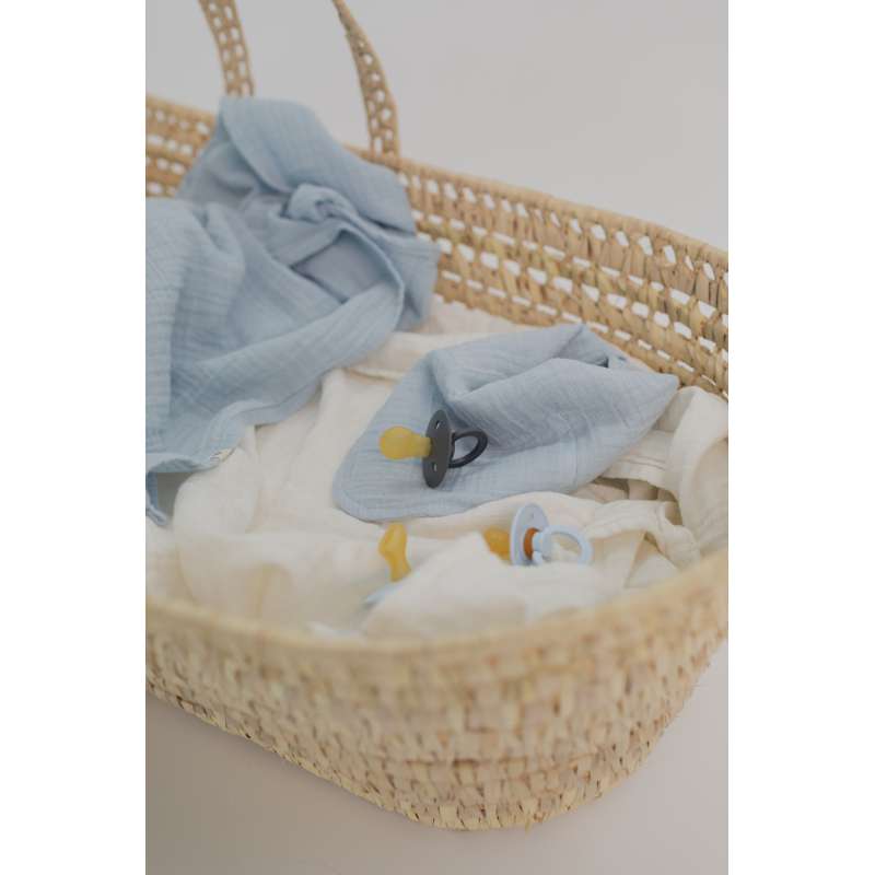 BIBS Sova - Muslin Babysäng - 120x120 cm. - Baby Blue 