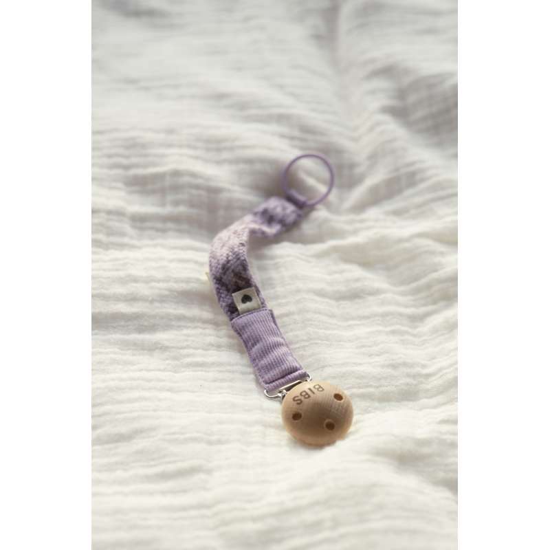 BIBS Tillbehör - Paci Braid Napparsnöre - Lila Himmel/Mauve 