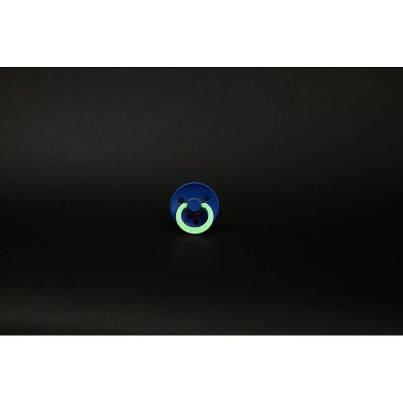 BIBS Rund Colour Sut - Str. 2 - Naturgummi - GLOW - Cornflower