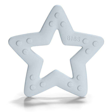 BIBS Spela - Baby Bitie Bitering - Stjärna - Baby Blå 