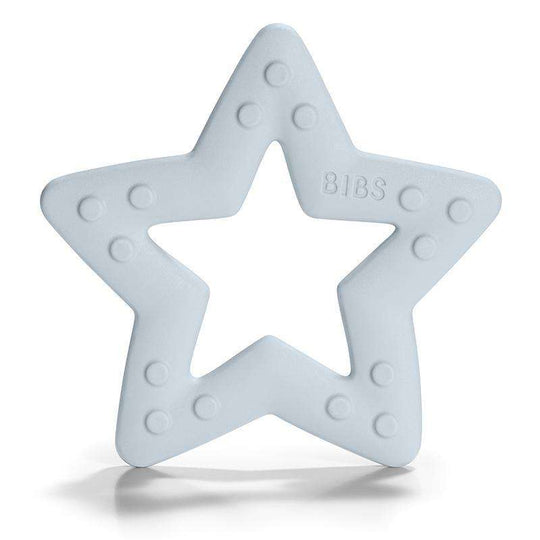 BIBS Play - Baby Bitie Bitring - Stjärna - Baby Blue