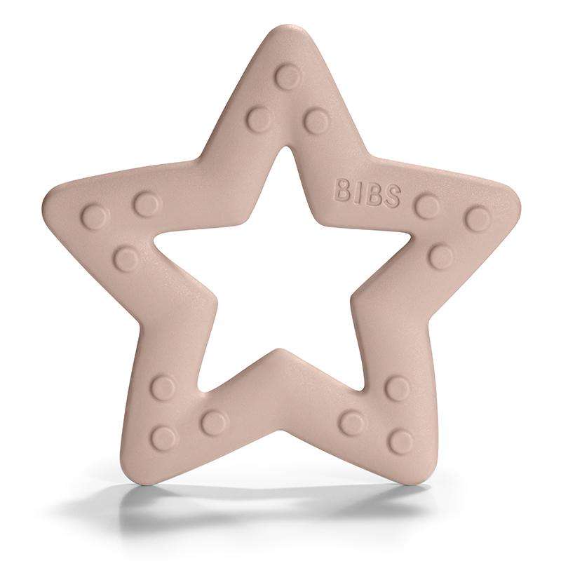 BIBS Spela - Baby Bitie Bitering - Stjärna - Blush 