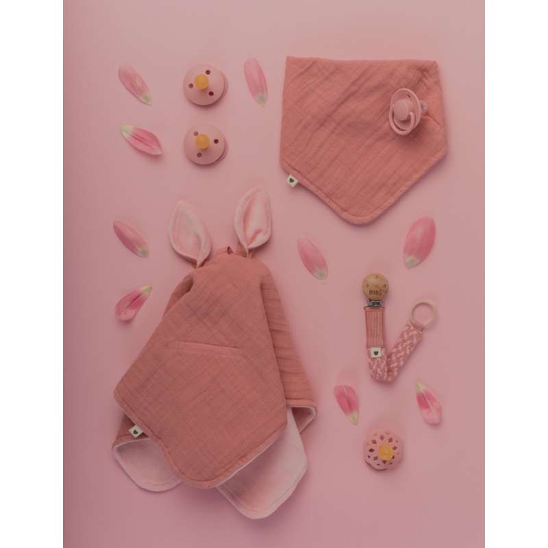 BIBS Tillbehör - Paci Braid Sutteband - Dammig Rosa/Baby Rosa 