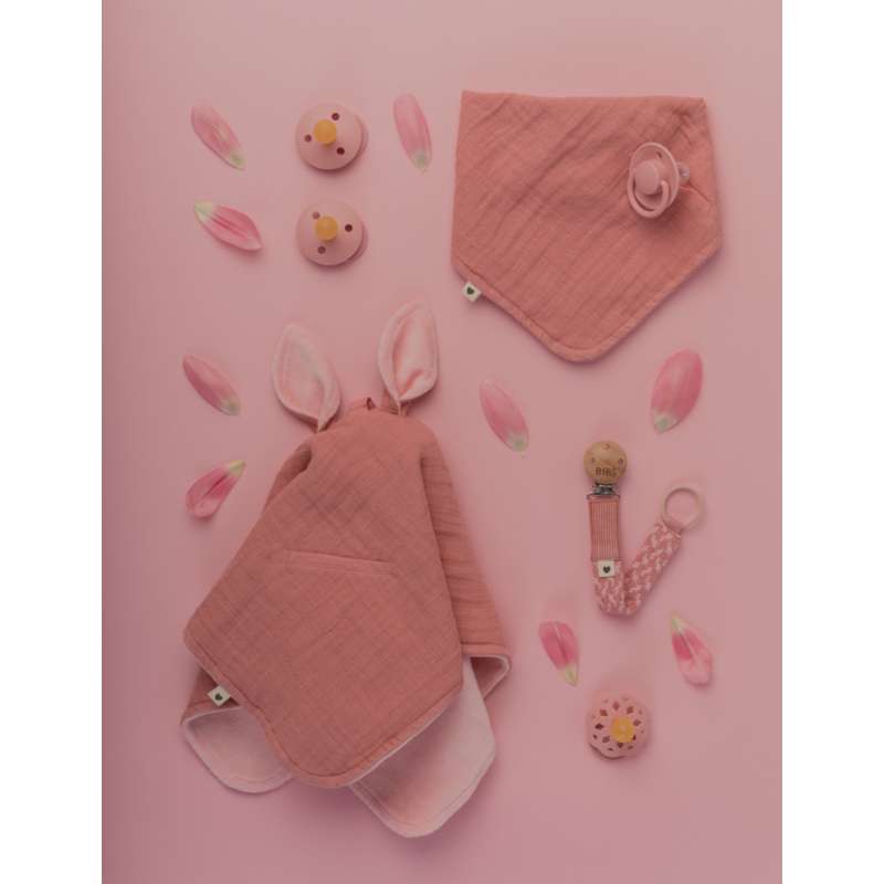 BIBS Tillbehör - Paci Braid Sutteband - Dammig Rosa/Baby Rosa 