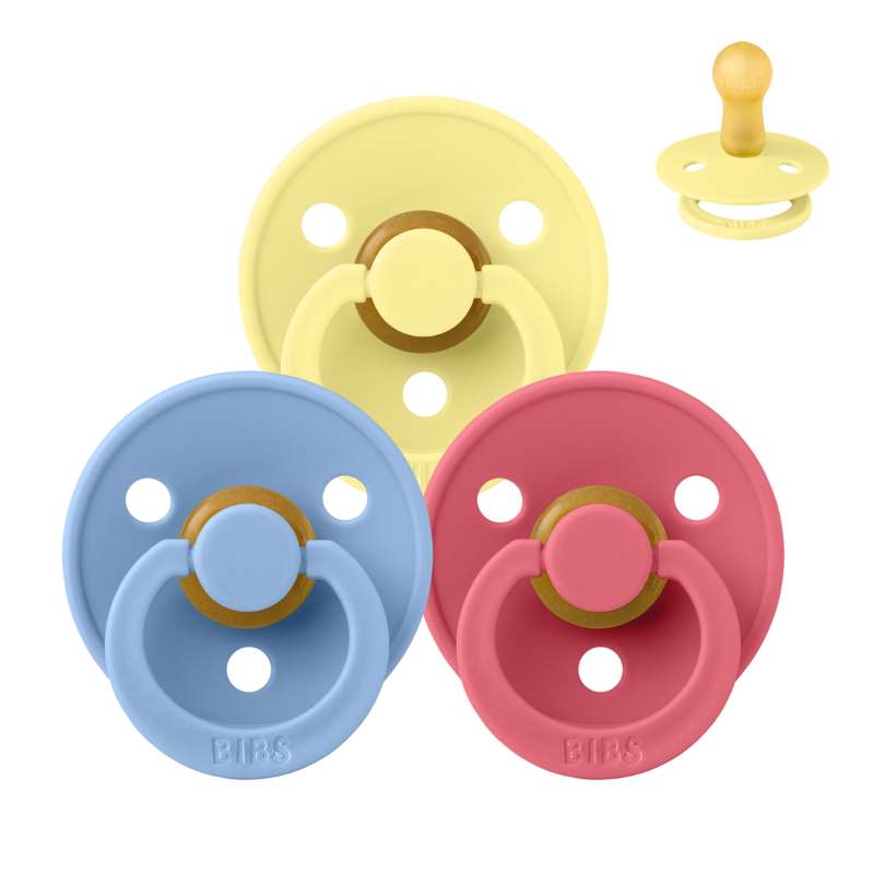 Bibs Rund Colour Napp - bundle - 3 st. - strl. 2 - Färg Splash 