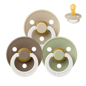 Bibs Rund Colour Napp - bundle - 3 st. - strl. 2 - Sov gott lilla vän - GLOW 