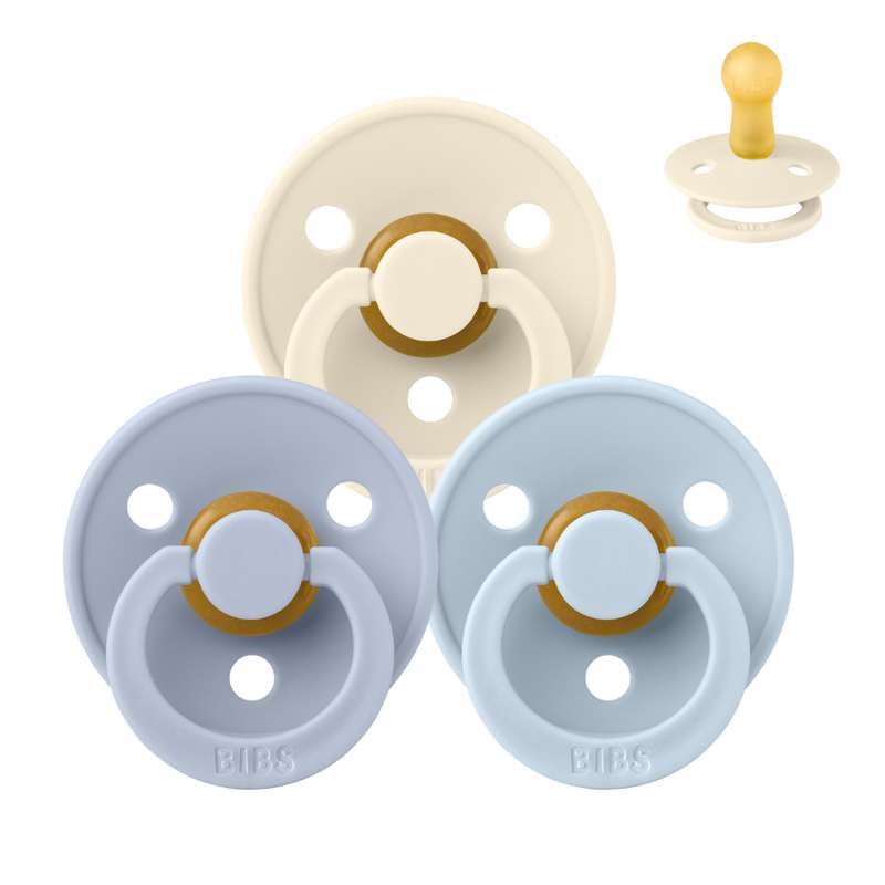 Bibs Rund Colour Napp - bundle - 3 st. - strl. 2 - Mjuk och Klar 