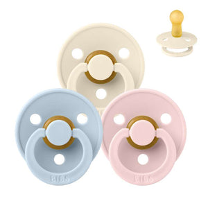 Bibs Rund Colour Napp - bundle - 3 st. - strl. 2 - The Babyshower Collection 