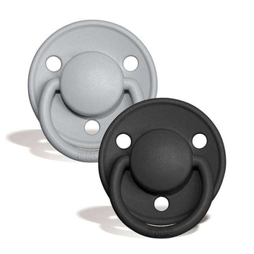 Bibs De Lux Napp - 2-Pack - Onesize - Silikon - Moln/Svart 
