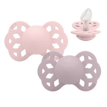 BIBS Anatomisk Infinity Sut - 2-Pack - strl. 2 - Silikon - Blossom/Dusky Lilac 