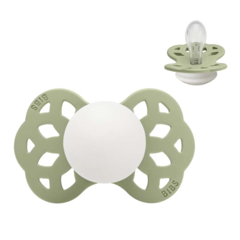 BIBS Symmetrisk Infinity Sut - strl. 1 - Silikon - GLOW - Salvia 