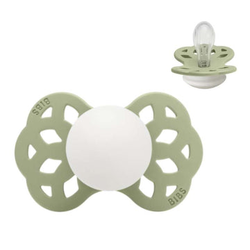 BIBS Symmetrisk Infinity Sut - strl. 1 - Silikon - GLOW - Salvia 