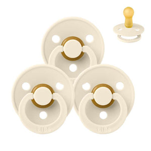 Bibs Rund Colour Napp - bundle - 3 st. - strl. 2 - Elfenben 