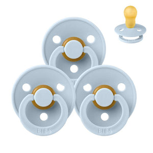 Bibs Rund Colour Napp - bundle - 3 st. - strl. 3 - Baby Blue 