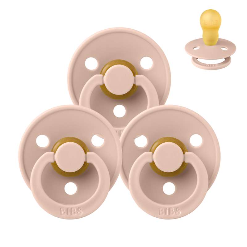 Bibs Rund Colour Napp - bundle - 3 st. - strl. 3 - Blush 