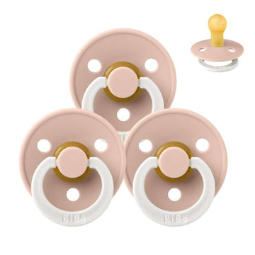 Bibs Rund Colour Napp - bundle - 3 st. - strl. 1 - GLOW - Blush 