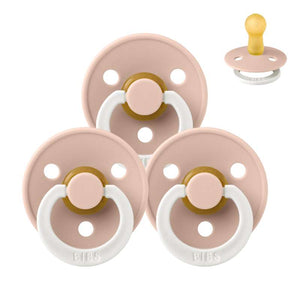Bibs Rund Colour Napp - bundle - 3 st. - strl. 2 - GLOW - Blush 