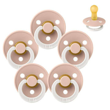 Bibs Rund Colour Napp - bundle - 5 st. - strl. 2 - GLOW - Blush 