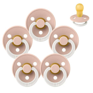 Bibs Rund Colour Napp - bundle - 5 st. - strl. 3 - GLOW - Blush 