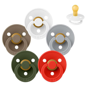 Bibs Rund Colour Napp - bundle - 5 st. - strl. 1 - Julkollektionen 