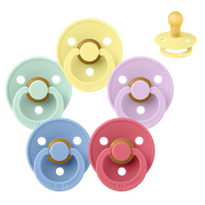 Bibs Rund Colour Napp - bundle - 5 st. - strl. 1 - Färg Splash 