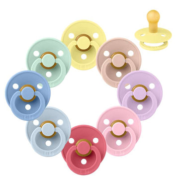 Bibs Rund Colour Napp - bundle - 8 st. - strl. 1 - Colour Splash 
