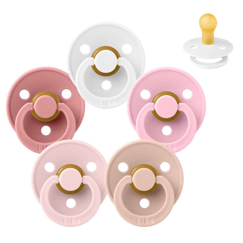 Bibs Rund Colour Napp - bundle - 5 st. - strl. 1 - Kom igen Barbie 