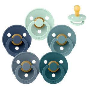 Bibs Rund Colour Napp - bundle - 5 st. - strl. 1 - Kraschande vågor 