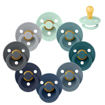 Bibs Rund Colour Napp - bundle - 8 st. - strl. 1 - Kraschande vågor 