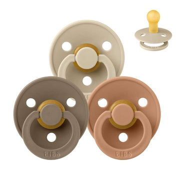 Bibs Rund Colour Napp - bundle - 3 st. - strl. 1 - Nere på jorden 
